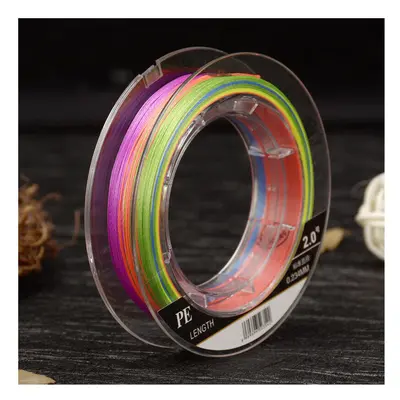 (0.370mm) Strands Braided Fishing Line 100m Multi Color Super Strong Multifilament PE Braid Line