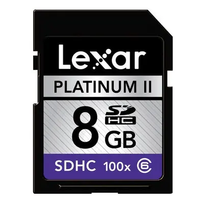 Lexar Platinum II GB 100x SD/SDHC Flash Memory Card LSD8GBBSBNA100