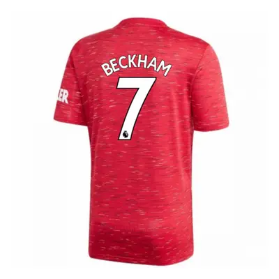 (XL) Man Utd Adidas Home Football Shirt (BECKHAM 7)