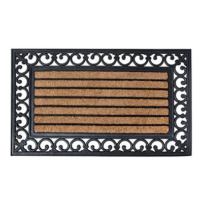 Esschert Design Rb108 x 45cm Rubber Doormat with Cocos and Coir