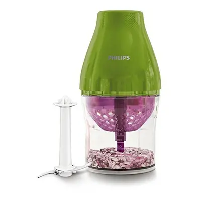 Philips Kitchen Appliances HR2505/32 MultiChopper with Chop Drop Technology, Plastic, Green