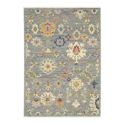 Oriental Weavers L5507E240340ST ft. in. x ft. in. Lucca 5507E Traditional Rug, Grey