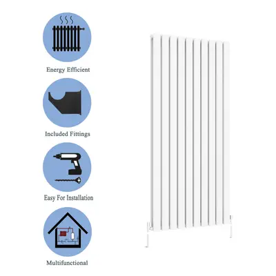 (White, 1600*680mm?double?) Flat Panel Column Radiator