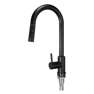 (Type A) Brushed Nickel Stainless Steel Water Faucet Kitchen Sink Faucets Mixer Rotation Pull Ou