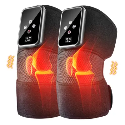 2Pcs Knee Massager with Vibration for Arthritis, Joint Pain Relief