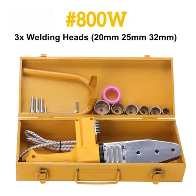 (#32 800W) Full Auto Electric Heating Pipe Welding Tool Machine Weld For PB PPR PE PP Tube