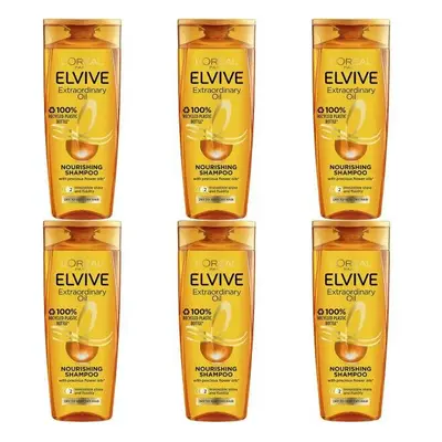 Loreal Elvive Extraordinary Oil Nourishing Shampoo, 400ml (Pack of 6)