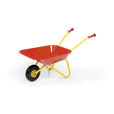 Child's Red Metal Wheelbarrow