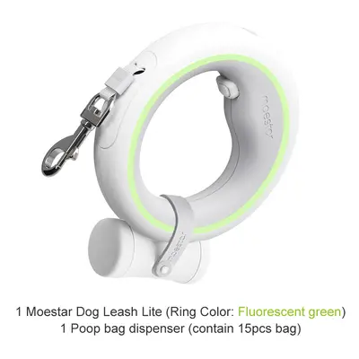 (Add dispenser bag) Moestar Dog Leash Lite Version Retractable Leash Training Running