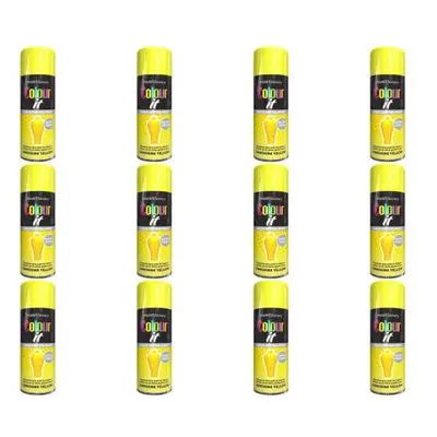 Paint Factory Colour It Primer Spray Paint 400ml Sunshine Yellow Gloss Finish 1740PR (Pack of 12