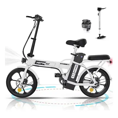 HITWAY BK5 E-Bike E Bike Foldable City Bikes 250W Motor Assist Range