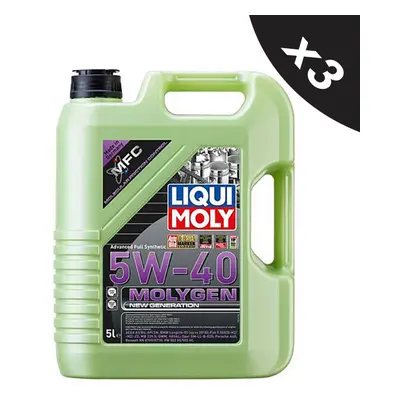 Liqui Moly MOLYGEN 5W-40 New Generation ACEA A3/B4 VW BMW AUDI PORSCHE A40 3x5L