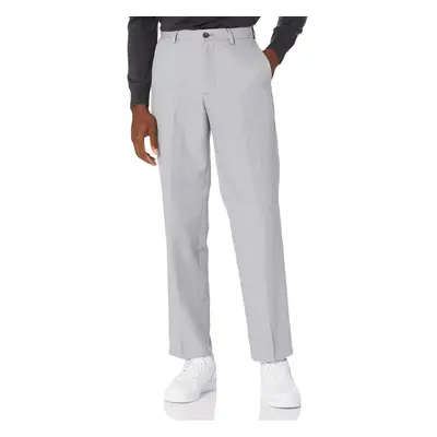 Amazon Essentials Mens classic-Fit Expandable-Waist Flat-Front Dress Pant Light grey 34W x 28L