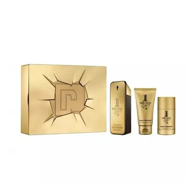 Paco One Million Pcs Set For Men:3.4 Eau De Toilette Spray + 3.4 After Shave Balm + 2.5 Deodoran