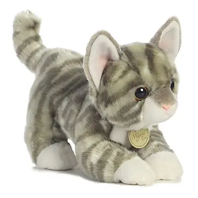 Aurora? Adorable Miyoni? Grey Tabby Kitten Stuffed Animal - Lifelike Detail - Cherished Companio