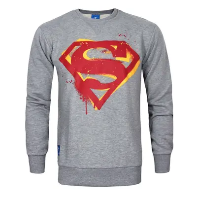 (Medium) DC Comics Sweatshirt (Mens Grey)