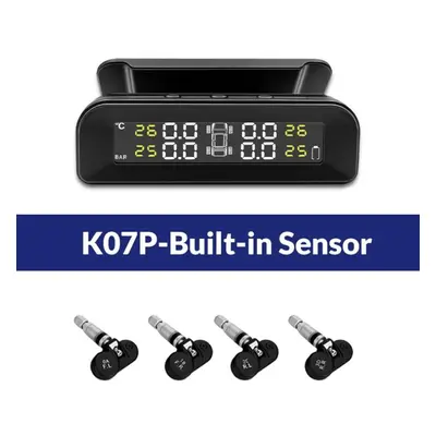 (K07P-built-in Sensor) E-ace Tpms Car Tire Pressure Alarm Monitor System Display Intelligent Tem