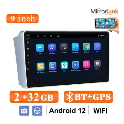 (as the picture, 2+32) Reakosound Car Radio Carplay 9" Gps Multimedia Video Player Android Wifi 