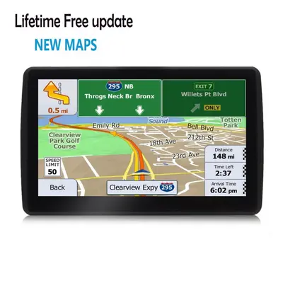 (black, Middle East) Inch Gps Navigation For Car Truck Hgv Accessories Tools Hd Navigator Free U