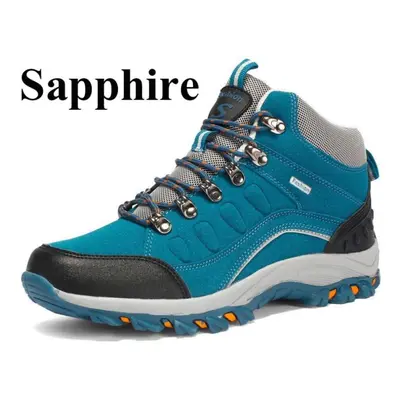 (blue, 43) Fashion Hiking Shoes Men Women New Breathable Waterproof Sport Shoes Outdoor