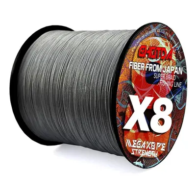 (grey, 61lb) Carp Fishing Line 1000m Strands Braided 8x Multifilament Pe Saltwater Fishing Acces