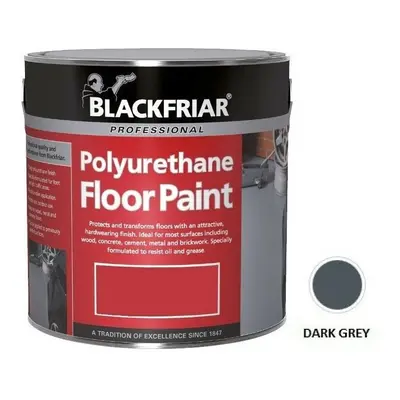 Blackfriar Dark Grey Polyurethane Floor Paint Hard Wearing 5L