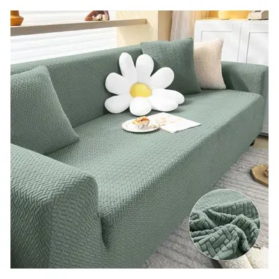 (green, Seater 145-185cm) Thick Sofa Cover For Living Room Elastic Jacquard 1/2/3/4 Seater Sofa 