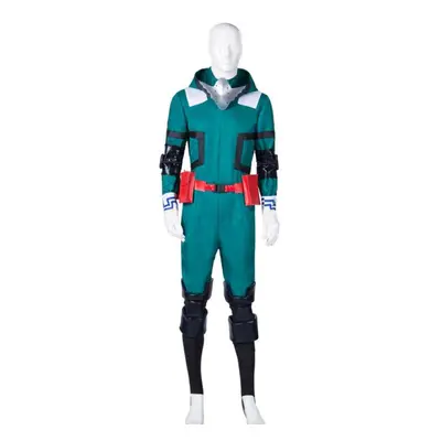 (green, XS&man) 12pcs Sets Men Hot My Hero Academia Izuku Midoriya Costume Boku No Hero Academia