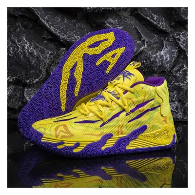 (yellow, 38) Summer Men&apos;s Fashion High-quality Basketball Shoes Breathable Sport Shoes Tenn