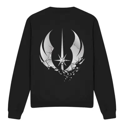 (XXL, Black) Star Wars Unisex Adult Jedi Obi Wan Kenobi Shattered Sweatshirt