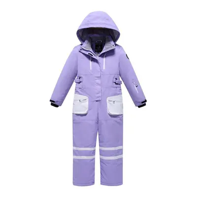 (purple, 140) New Style Boys&apos; And Girls&apos; Ski Suits Warm And Breathable One-piece Ski S