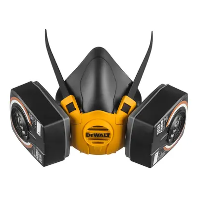 Dewalt Medium Half Mask Respirator Face Mask with A2P3 Filters Easy Breathing