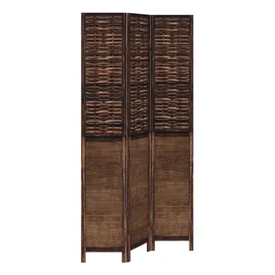 (40 x cm/ piece) vidaXL Room Divider Panels Privacy Screen Dark Brown Solid Wood Paulownia