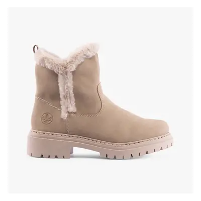 (UK 6, Beige) Rieker Womens Boots Beige