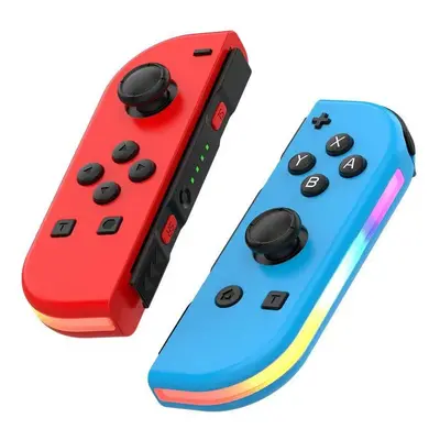 (Red Blue) Wireless Controller For Nintendo Switch, OLED, Lite Gamepad Joystick (L/R) With RGB R