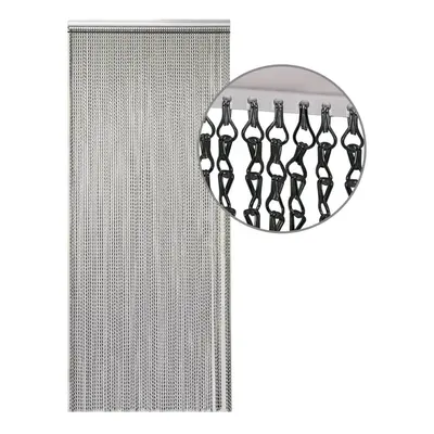 (Black) Aluminium Chain Curtain x 90cm