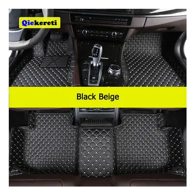 (2015-2020 F-PACE, Black Beige) Custom Car Floor Mats For Jaguar Fpace F-PACE Auto Carpets