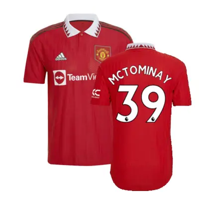 (XL) Man Utd Authentic Home Shirt (McTOMINAY 39)