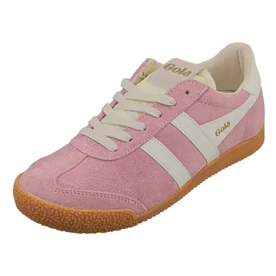 (6) Gola Elan Womens Classic Trainers in Candy White