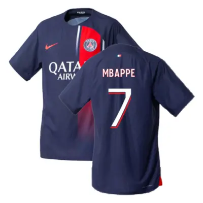 (XXL) PSG Home Match Authentic Shirt (Mbappe 7)