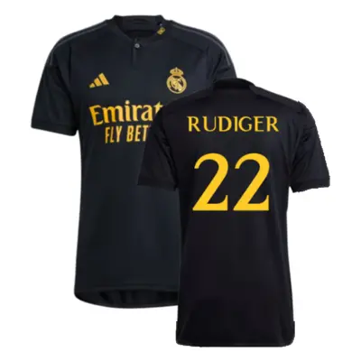 (3XL) Real Madrid Third Shirt (Rudiger 22)