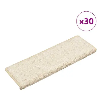 (white, x x cm/ pcs) vidaXL Carpet Stair Treads Decorative Stair Step Protector Rug Stair Mats