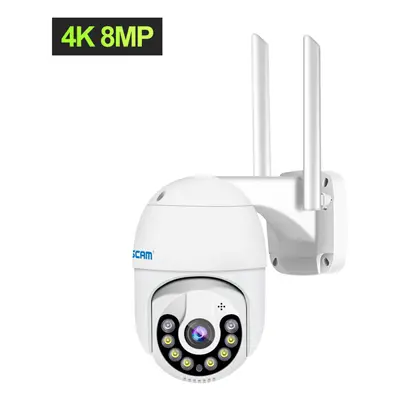 (AU Plug) 8MP Pan/Tilt AI Humanoid Detection Auto Tracking Cloud Storage Waterproof WiFi IP Came