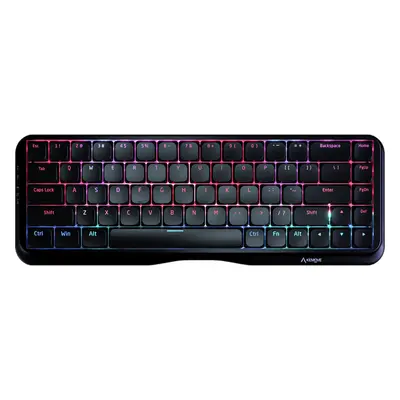 (Black, Yellow Switch) Mechanical Keyboard Gateron Pro Switch Keys Triple Mode Wireless Bluetoot