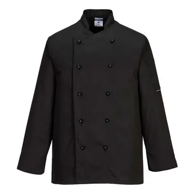 (M, Black) Portwest Mens Somerset Chef Jacket