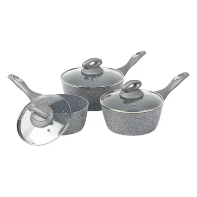 (Saucepan Set) Saucepan set of 16 cm cm cm frying pan, non-stick tempered glass lid not included