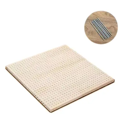 (40x40cm) Square Crochet Blocking Boards Wooden Knitting Board Pottery Clay Base Plug Board Need