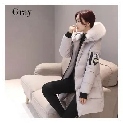 (grey, XXXXL) Women&apos;s Winter Cotton Cotton-padded Warm Jacket Winter