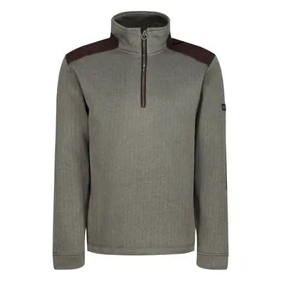 (M, Dark Khaki) Regatta Mens Holbeck Half Zip Fleece Top