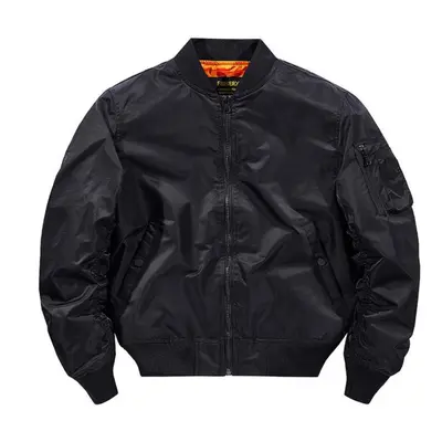 (black, XXXL) Winter Military Jacket Outwear Mens Cotton Padded Pilot Army Bomber Jacket Coat Ca